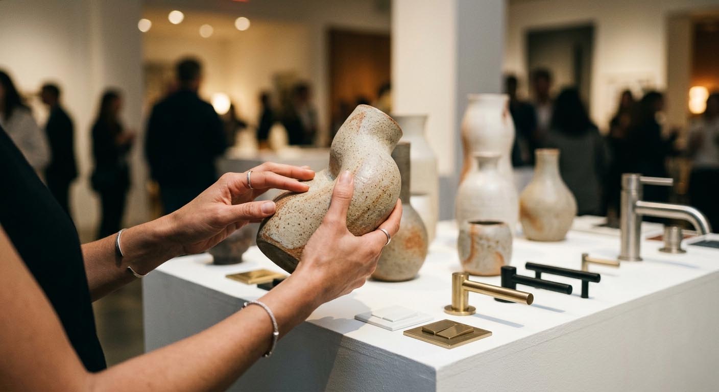 Curated exhibition of Spanish architectural materials and surfaces